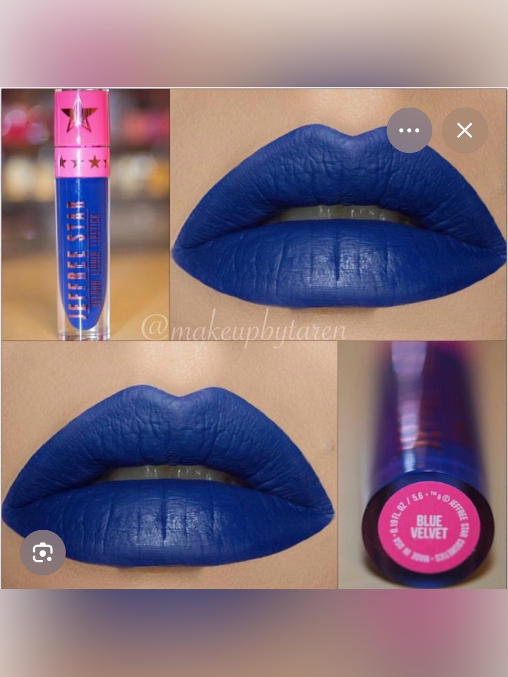 Jeffree Star Blue Velvet Intense Blue Matte Liquid Lipstick